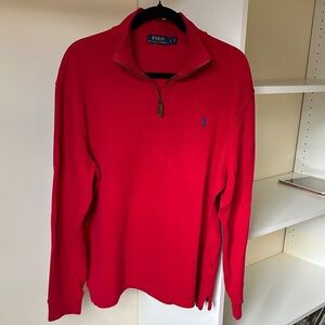 Ralph Lauren Bright Red Half-Zip Pullover